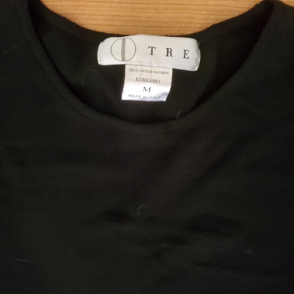TRE by Natalie Ratabesi Stretch Jersey Black Column Dress - Picture 3 of 4